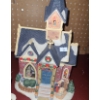 Image 2 : Holiday Homes: Train Station, Church with Nativity Scene, also Plastic Tree with Snowmen 