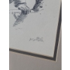 Image 7 : Untitled: Girl, Artist: Mottola, Offset Lithograph, Framed Under Glass 12 X 14