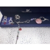 Image 1 : Swarovski Crystal Charm Bracelet with Earrings  