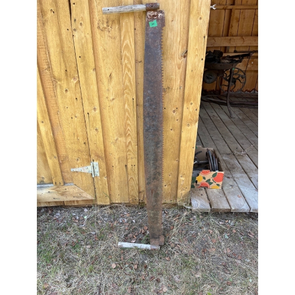 Vintage Double handled Saw 58"Long 