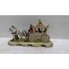 Image 3 : Dresden Original Horse Drawn Royal Carriage Figurine 11Wx4Dx6H