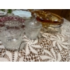 Image 6 : Collection of vintage , purple, glass ashtrays, serving trays, hand blowing glass bowls, diamond, cu