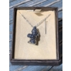 Pen Delfin - Sterling Stamped Chain w/ Rabbit Pendant 8.9g 