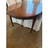 Image 5 : Solid Wood Extendable Dining Table with Six Upholstered Chairs