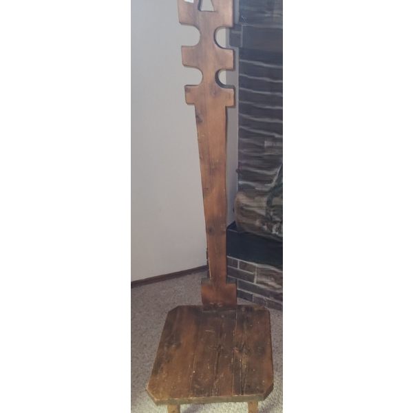 Wooden "Castle" Chair 16.5 W, 16 D, 60 T  