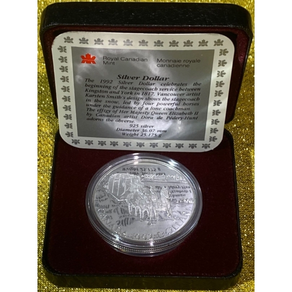 1992 125th Anniversary of the Confederation of Canada 92.5% Silver Coin, 25.175 grams