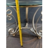 Image 2 : Round Glass and Metal Side Table