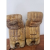 Image 3 : Vintage Hockey Goalie Equipment Set: Pads, Mask, and Glove