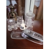 Image 1 : Glass Decor Including: Teddy Bears, Bells, Jar with Lid and Tray with Cover