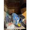 Image 5 : AC/DC stinger two welder with several welding rods, including number of grinding discs welding mask