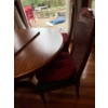 Image 5 : Solid Wood Table w/ 2 Leafs & 4 Chairs - Table is 59L, 29T