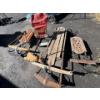 Image 2 :  Collection of vintage and vintage style sleds with small baby carriage .