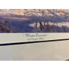 Image 4 : Beautiful cow and bull moose, print, “Winter Encounter “ framed and matted by Dwayne Hardy 42” wide 