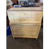 Image 1 : Antique Art Deco Dresser Solid Wood Unique Shape W19 L38 H45 Style SS06 Serial # 020556