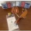 Image 1 : Fixed Blade Hunting Knife w/ Genuine Leather Belt Sheith Faux German Banknotes & More