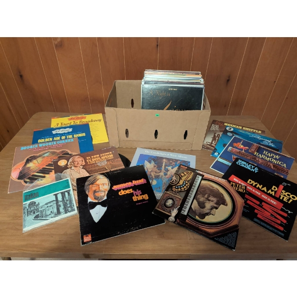 Vinyl Records Featuring Various Genres and Artists