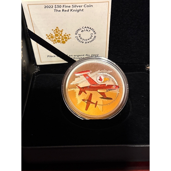2022 $30 The Red Knight - Pure Silver Coin