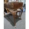 Image 7 : Vintage Honderich Dark Oak Bureau w/ Chair Upholstered In Tweed 36"x19"x33"