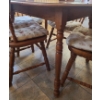 Image 6 : Wood Oval Kitchen Table 47 w  34 d 29 1/2 h & Chairs 18 w 32 h, additional leaf also included