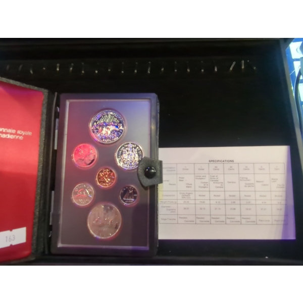 1980 Double Dollar Proof Set Royal Canadian Mint Silver Dollar 23.33g 50% Silver Dollar