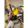 Image 4 : Bundle Of Kitchen Needs  Knives, Grater, Scissors, Measuring Spoons, Pepper Mill, Flipper & More
