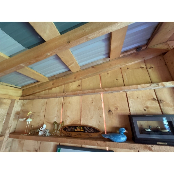 Collection Of Small Sculptures Wooden Duck L11" Costa Rica Sign L20" H6" & Shadow Box With Ducks L16