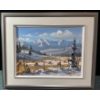 Image 1 : Early Snow Oil on Board Painting by Georgia Jarvis (18" X 23.5")