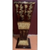 Image 1 : Painted Pressboard Pillar 38 T, 14 L, 14 W and 3 Tier Serving Tray 17 Diameter Base and 14 T
