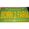 Image 2 : Farm Fabulous - Collectible Agricultural Swag - License Plate John Deer Decals Genuine Leather Belt 