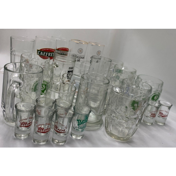  Glassware Collection Including Shot Glasses