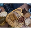 Multiple Baskets w/ assorted Macrame Plant Hangers