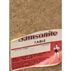 Image 3 : Vintage Samsonite Folding Metal Table w/ Vinyl Top 32.5 W, 32.5 D, 28 T