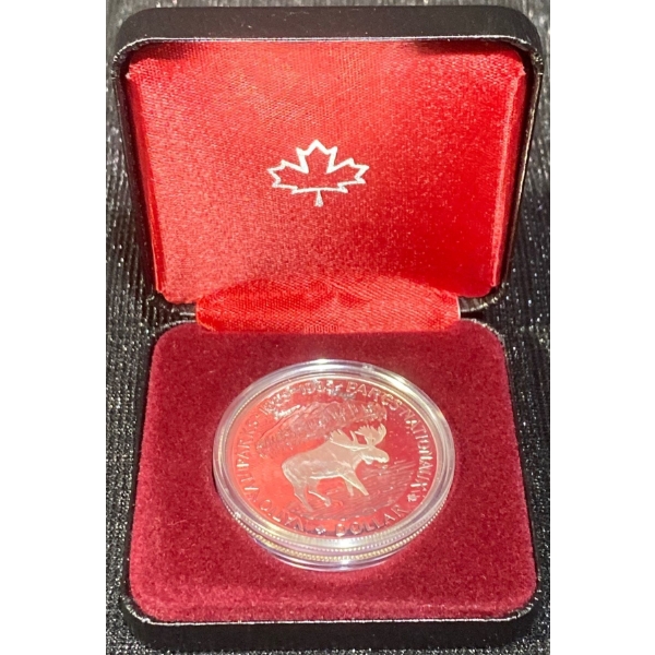 1985 Canadian National Parks Dollar Coin 50% Silver 23.33 Grams