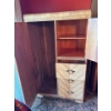 Image 2 : Matching Wardrobe Handmade With Tiger Wood Inlay H59" W 36" D20"
