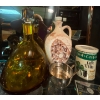 Image 3 : Amber Colored Liquor Decanter w/ Metallic Cups Crystal Stemware Collection & More