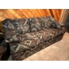 Image 2 : Amazing Condition To Add To Your B&B Or Cabin. Couch And Loveseat, White Retro Lamp Included