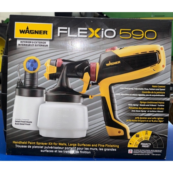 Wagner FLEXiO-590 Interior/Exterior Handheld Paint Sprayer Kit