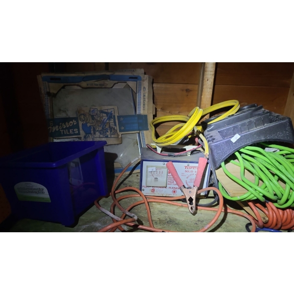 Extension Cords, Battery Charger and More!