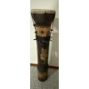 Image 5 : Bamboo Tribal Drum, Hand Carved & Decorated  (28T) 