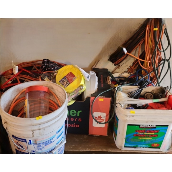 Extension Cords, Ratchet Tie Down Straps, Bungee Cords and More!