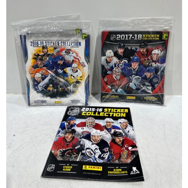 Panini Sticker Collectors Books 2015/16 & 2017/18 & 2018/19
