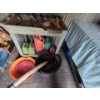Image 1 : Assorted Garden Tools and Cart, Watering cans, Planters (new in box)