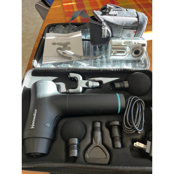  Home medics massager complete set new with Fuji digital camera.