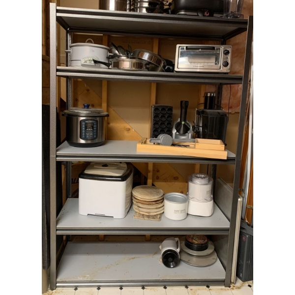 6 ft Tall Metal Utility Shelf