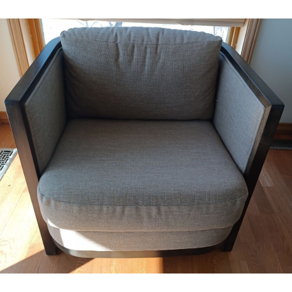 Cottswood Gorgeous Wood & Fabric Chair - 30W, 32D, 28T