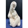 Image 1 : Vintage Art Deco Ceramic Sculpture of Couple Embracing 17.5H