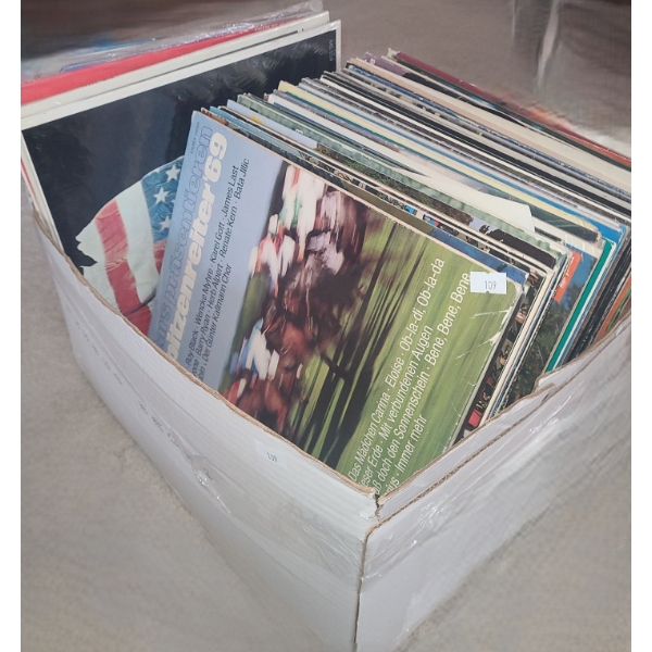 Box of Records, Assorted Genres Including: Lawrence Welk, Roger Whittaker, Polka/ German and More!