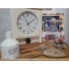 Image 2 : Decorative Wooden Tray Clock  Serving Dish  Friendship Candles & More