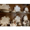 Image 1 : Royal Albert old Country Rose 8 place set large plates bread and butter plates soup bowls tea cup an