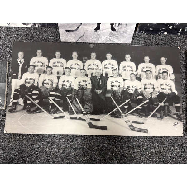 Vintage Black-and-White Hockey Photos, Various Scenes and Legends